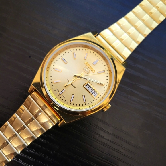 ️‍🔥NEW Vintage‎ Seiko 5-6309A Automatic Day-Date Men's Watch - Picture 1 of 4